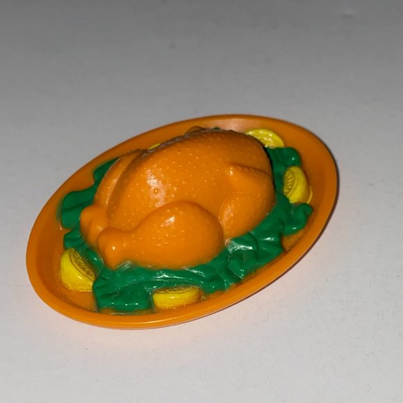Barbie Brown Oval Platter Dish Turkey With Trimmings Kids Accessory Toy - Picture 4 of 7
